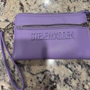 Steve Madden Lavender Wristlet Clutch